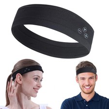 Waterproof Bluetooth Headband Sports Headphones Sleep Athletic Wireless Adjus...