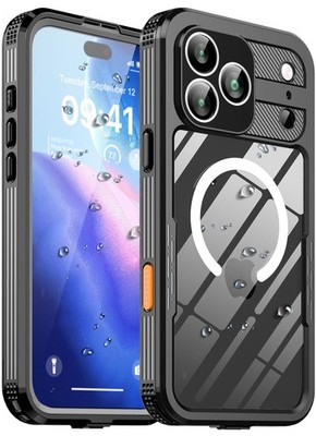 Ezanmull for iPhone 17 Pro Max Waterproof 17 6.9'', M Black 