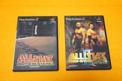 Allstar Pro-Wrestling I + II (2) PS2 PlayStation 2 Complete SquareSoft Lot of 2