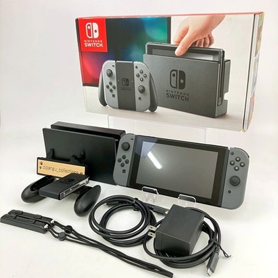 Nintendo Switch HAC-001 Console & Gray Joy-Con Box Region Free Ship From US