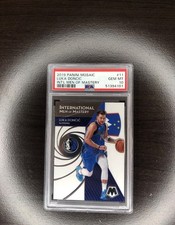 2019-20 Panini Mosaic International Men of Mastery Luka Doncic Mavericks PSA 10