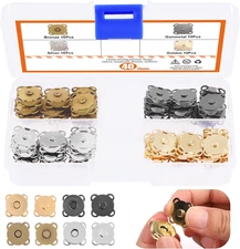 40 Sets Button Clasps Snaps Closure Round Button for Clothes Closure Handbag ...