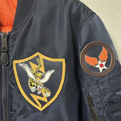 AVIREX Flying Tiger MA-1 Jacket L Width 57cm Length 70cm | eBay