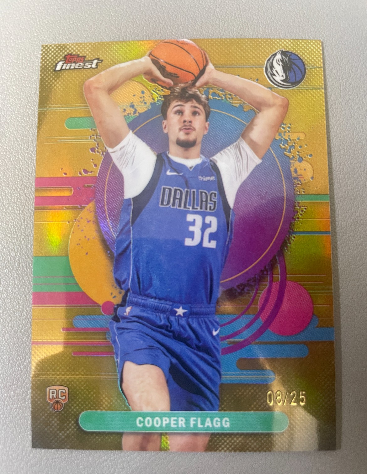 2025-26 Topps Finest Cooper Flagg #101 RC Rookie Uncommon Gold Refractor /25