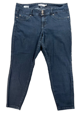 Torrid High-Rise Dark Wash Skinny / Ankle Jeans (Women's 20S) - First At Fit