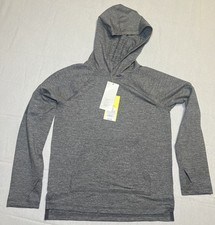 All In Motion Girls Gray Long Sleeve Performance Hoodie Size Small 6/7 NWT
