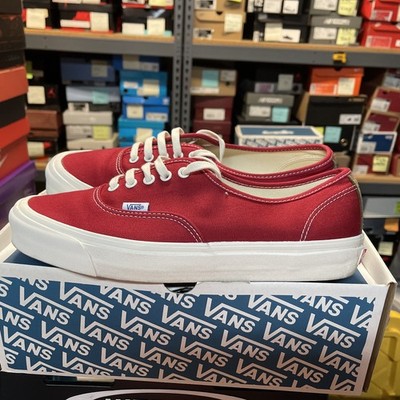 Size 12 Pre Owned Vans Vault OG Authentic LX Chili Pepper VN000DDIAU worn twice