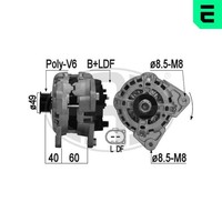 Lichtmaschine Generator Lima ERA 209261A 14V FüR VW UP 121 122 BL1 BL2 BL3 123 6