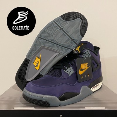  Nike Air  Jordan 4 Retro Lakers Imperial Purple Men FV5029-500 Fast Ship  New