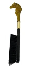 VTG Mid century  Plastic / Metal Horse Head  Clothes / Shoe Brush Equestrian 11”