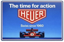 Retro Style Heuer Team F1  Racing Grand Prix Quality 12” Sign