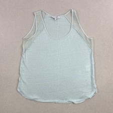 Sandro Tank Top Womens Large Light Blue Sheer...