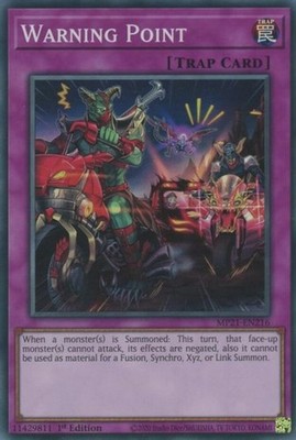 Warning Point - MP21-EN216 - Super Rare - 1st Edition - Moderately Played