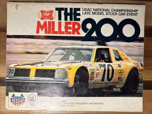 1980 USAC Stock Car Race Program, Milwaukee, Joe Ruttman Cover - Picture 1 of 10
