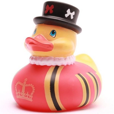 Badeente Beefeater Quietscheente Quietscheentchen Gummiente Plastikente Ente