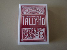 TALLY-HO TITANIUM ED. CIRCLE BACK RED DECK OF PLAYING CARDS POKER USPCC MAGIC