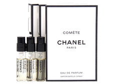 CHANEL COMETE EDP 1.5ml .05fl oz x 3 PERFUME COLOGNE SPRAY SAMPLE VIALS