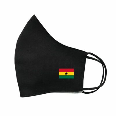 Ghana Flagge Schutzhülle waschbar wiederverwendbar atmungsaktiv Ghanan Flagge Maske