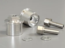 1 Pair 15mm Aluminum Wheel Hub Spacer Extender Widener R/C 1/10 Tamiya 12mm Hex