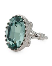 STERLING SOLITAIRE RING WITH SWAROVSKI #solitairering #rings #sterlingrings
