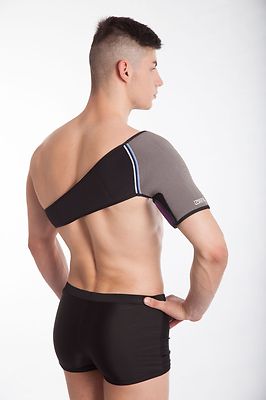 LOREY - Hochwertige Schulterbandage aus offenporigem Neopren, Schulter-Bandage 