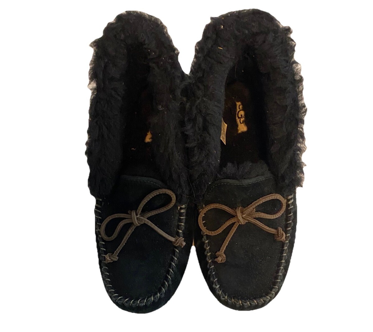 UGG ブラック モカシン 6 USA UGG ブラック モカシン 6 USA