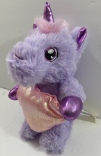 Purple Unicorn w/Heart Valentine plush 7"