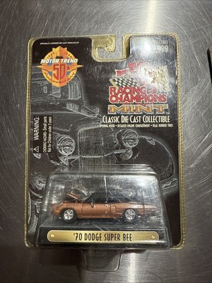 Racing Champions Motor Trend Mint 50th Ann. Brown 1970 Dodge Super Bee 1:64