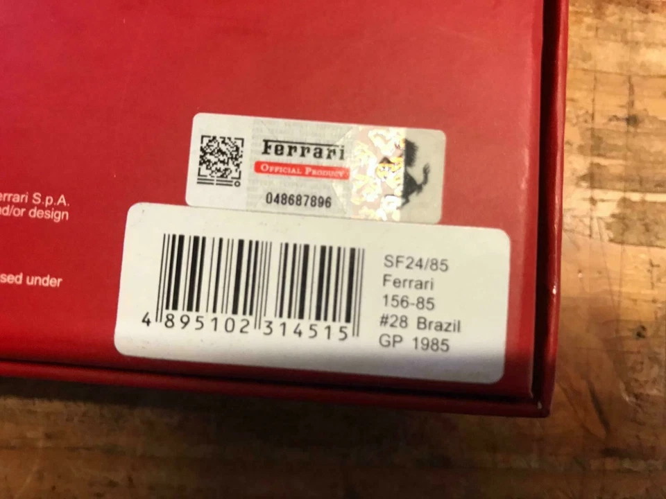 La Storia Ferrari 156-85 #28 René Arnoux GP Brasile 1985 1/43 SF24/85 - Immagine 2 di 2
