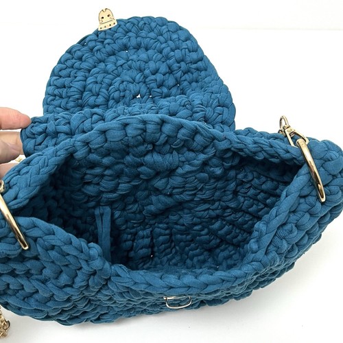 Bolso de hombro de ganchillo hecho a mano - Imagen 6 de 16