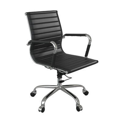 Mid-back PU Leather Executive Office Chair Ergonomic Conference Room Chairs