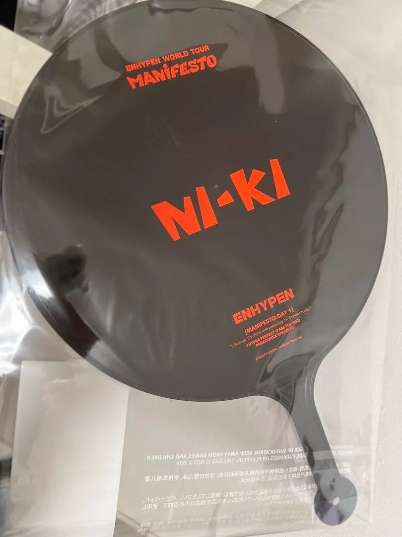 ENHYPEN Niki World Tour MANIFESTO Official Goods Uchiwa Fan K Pop Music  Item New