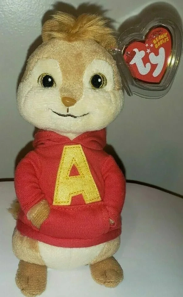 Ty Beanie Baby набор из 3 - ALVIN, SIMON и THEODORE бурундуков новый с ценниками плюшевые игрушки - Изображение 2 из 4