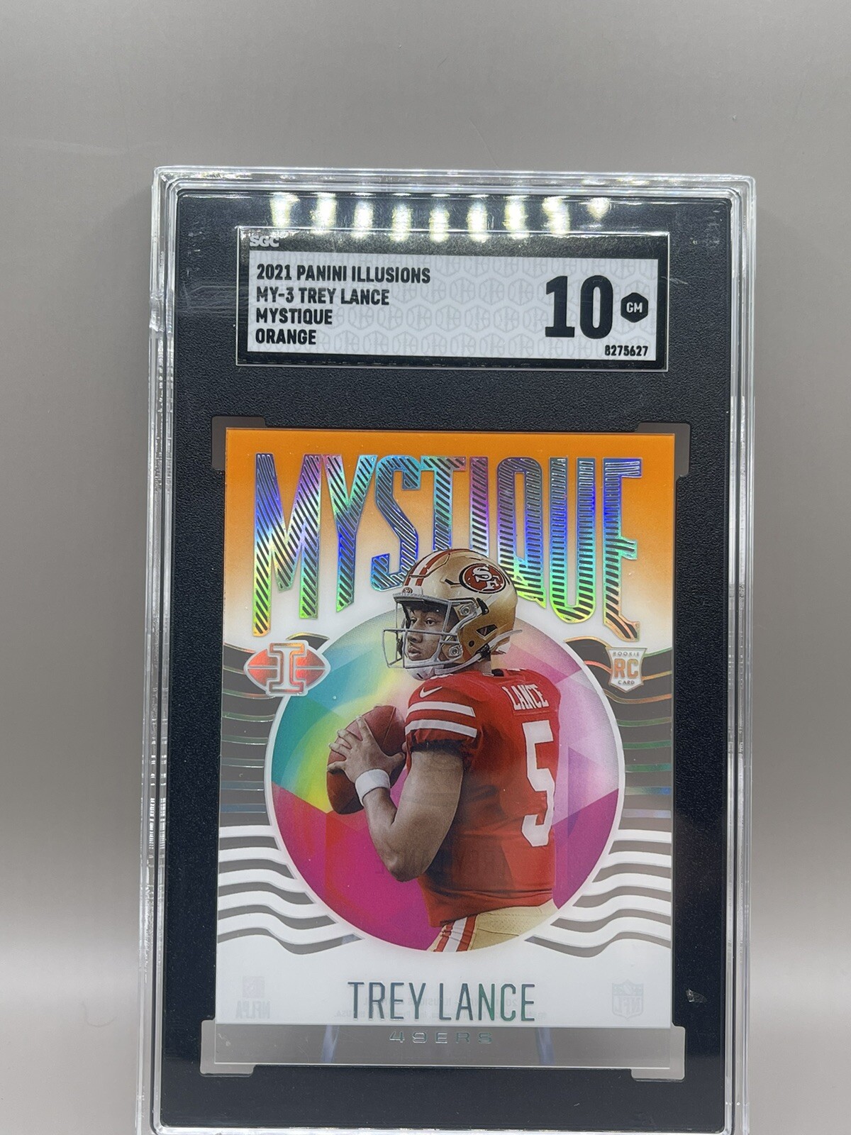 Trey Lance Panini Illusions Mystique #MY3 Orange