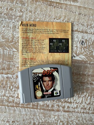 Gameplay Golden 007 N64 NINTENDO N64 Game Goldeneye 007 - Main Image
