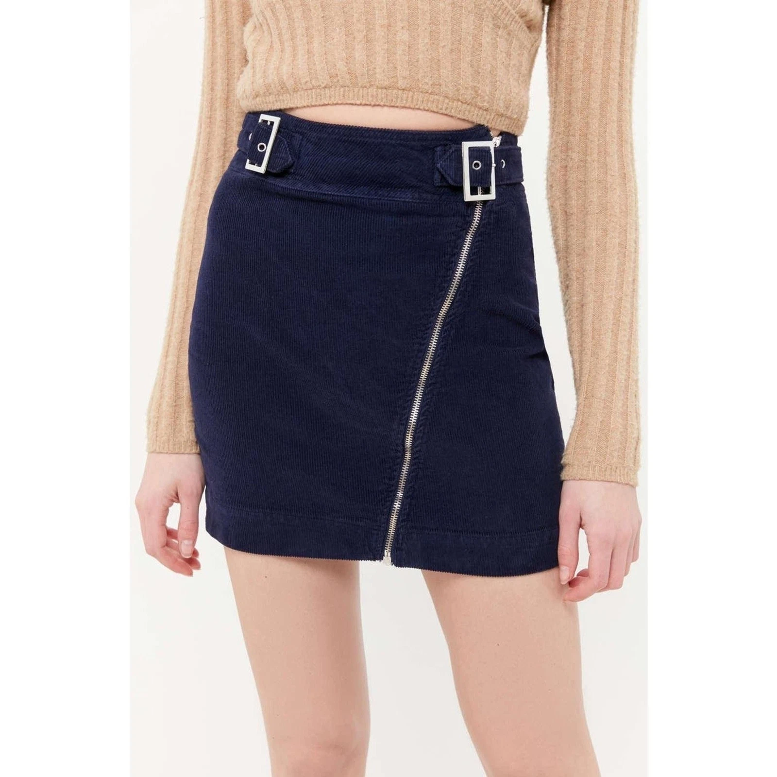 Urban Outfitters Harmony Corduroy Zip-Front Skirt Size XS