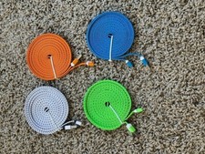 Flat Tangle Free Micro USB Sync and Charge Data Cable 10 ft