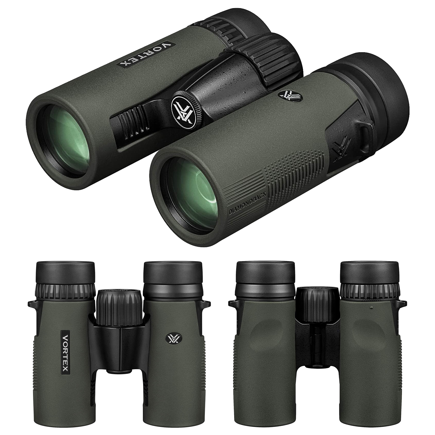 Vortex Optics DB-212 Diamondback HD 8x32 Binocular with Free Hat