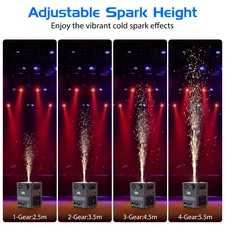 DMX 1200W Cold Spark Machine Stage Effect Firework Machine Club Wedding Powder