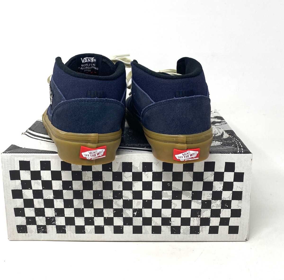 Vans Skate Half Cab US9 27㎝ ネイビー スエード箱付き VANS Skate Half Cab Shoes Navy Gum Suede Mid Top Women Size