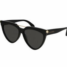 ALEXANDER MQUEEN black/gold sunglasses 