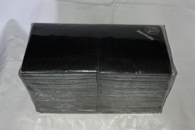 Jägermeister 250x Servietten schwarz mit Logo 24x24cm 3lagig Untersetzer NEU OVP