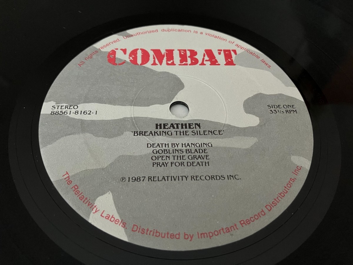 Breaking the Silence／HEATHEN(LPレコード盤) Heathen – Breaking The Silence – Vinyl (LP, Album), 1987