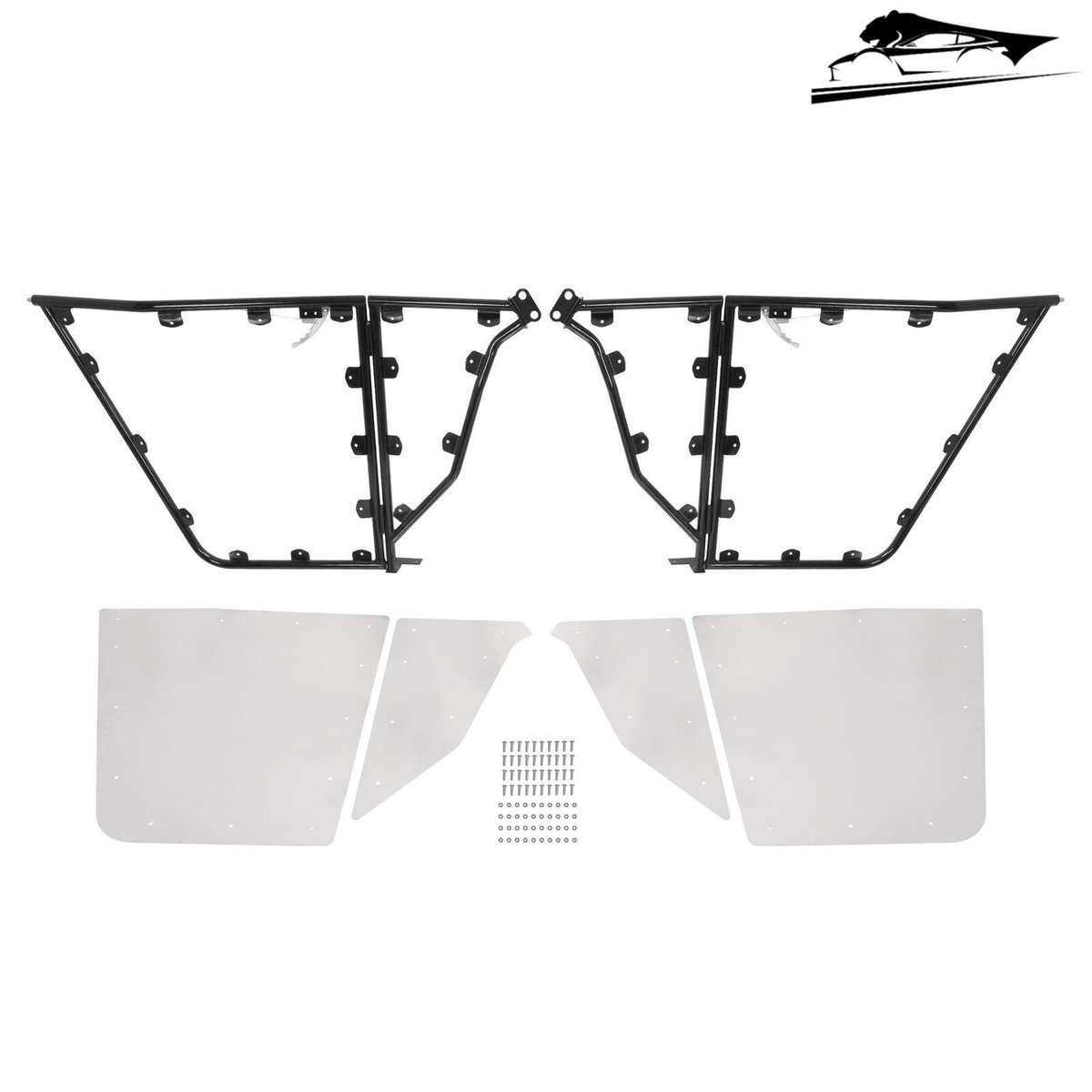 Silvery Aluminium+Steel Full Door For Kawasaki Teryx 750 2008-2013