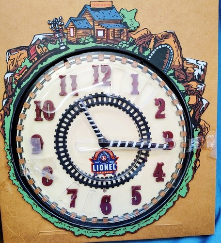 Lionel 100th Anniversary Train Clock New In Box with Certificate of Authenticity - Picture 2 of 3