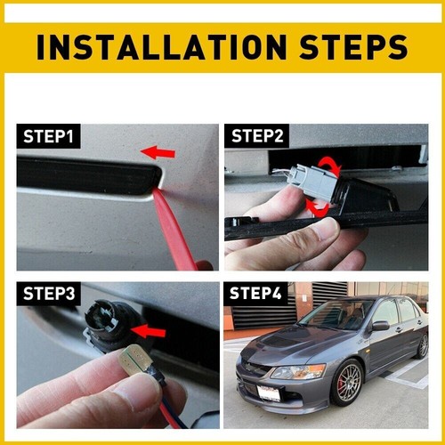 For Mitsubishi Lancer Outlander Pajero EVO LED Dynamic Side Marker Signal Lights - Foto 5 di 7
