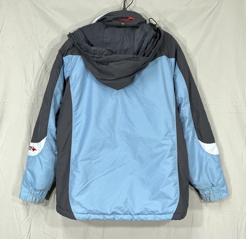 VTG COLUMBIA Challenge Series MEN'S Blue SOFTSHELL Windbreaker Jacket Sz L - Picture 5 of 9