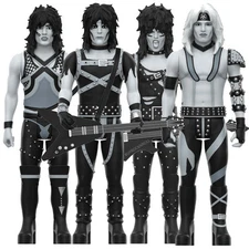 Motley Crue Super7 Reaction Figures Wave 2 Black & White Shout Devil - Unpunched
