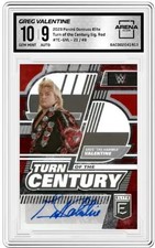 2023 Donruss Elite WWE Greg Valentine #TC-GVL Auto Red 21/49 Wrestling AC 10