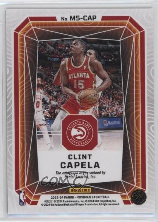 2023-24 Panini Obsidian Magmatic Signatures /99 Clint Capela #MS-CAP Auto - Image 2 of 2